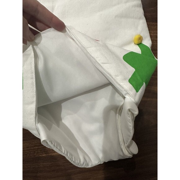 H for Happy Classic Trees Holiday Tree Skirt in White Bed and Bath Beyond NEW - Picture 5 of 9